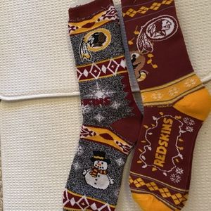 Washington Redskins Holiday Socks